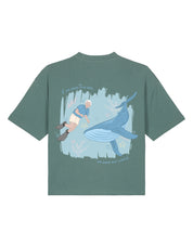 Save The Sea Printed Boxy Organic Cotton Tee