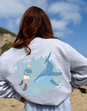 Save The Sea Printed Organic Cotton Sweatshirt