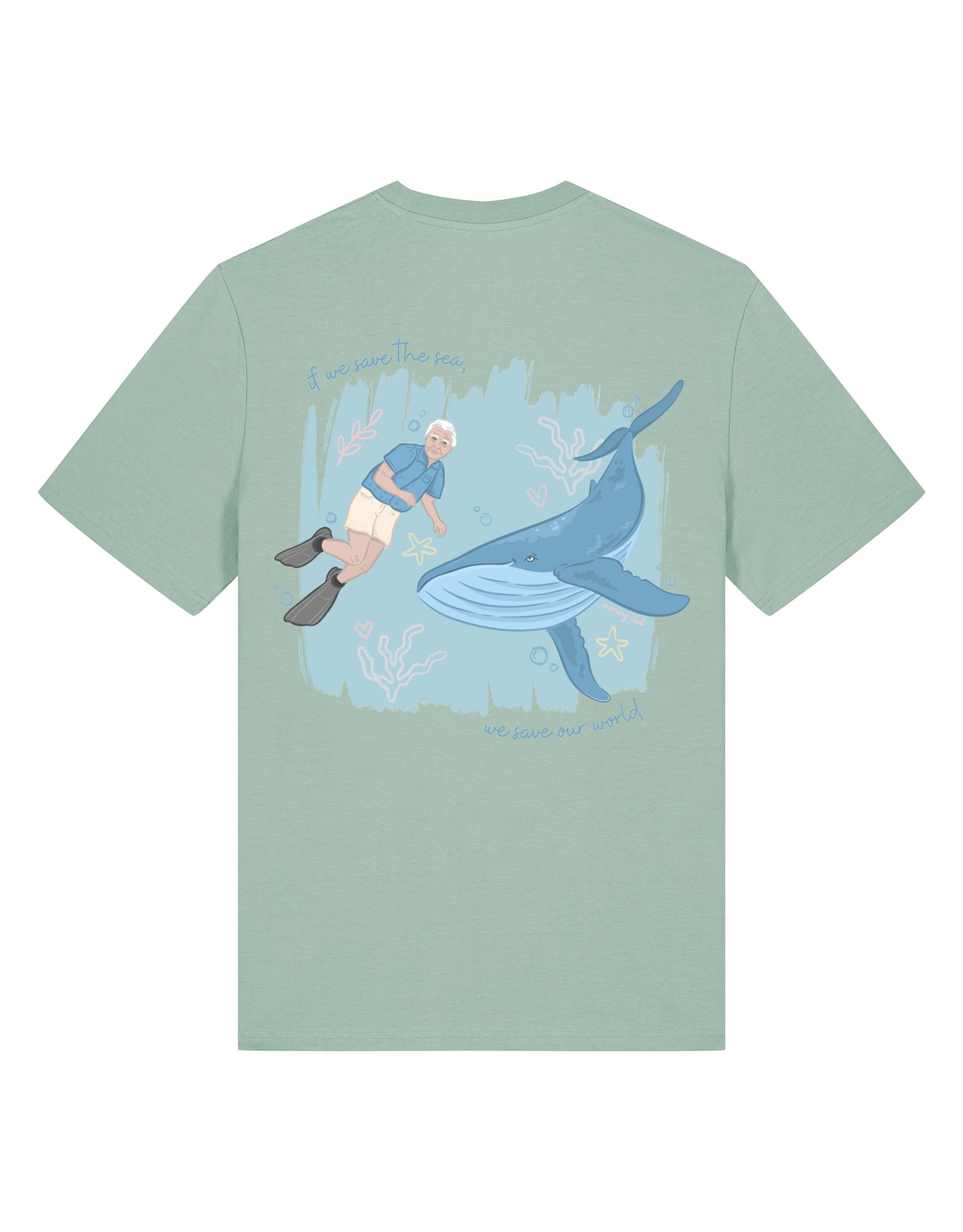 Save The Sea Printed Organic Cotton T-Shirt