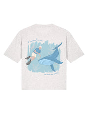 Save The Sea Printed Boxy Organic Cotton Tee