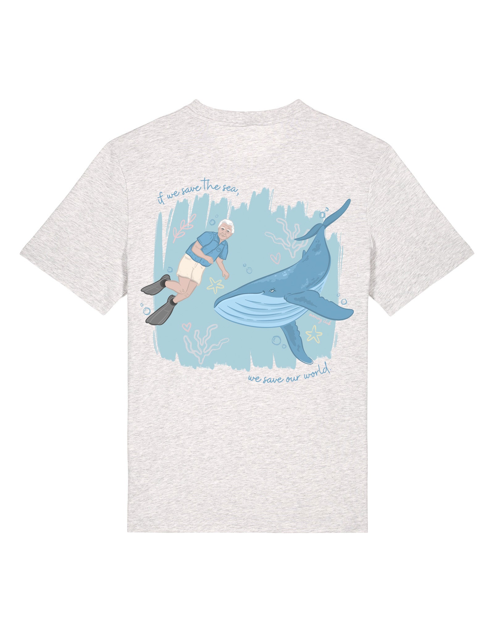 Save The Sea Printed Organic Cotton T-Shirt