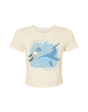 Save The Sea Printed Micro Rib Baby Tee