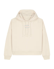 Save The Sea Printed Boxy Organic Cotton Hoodie