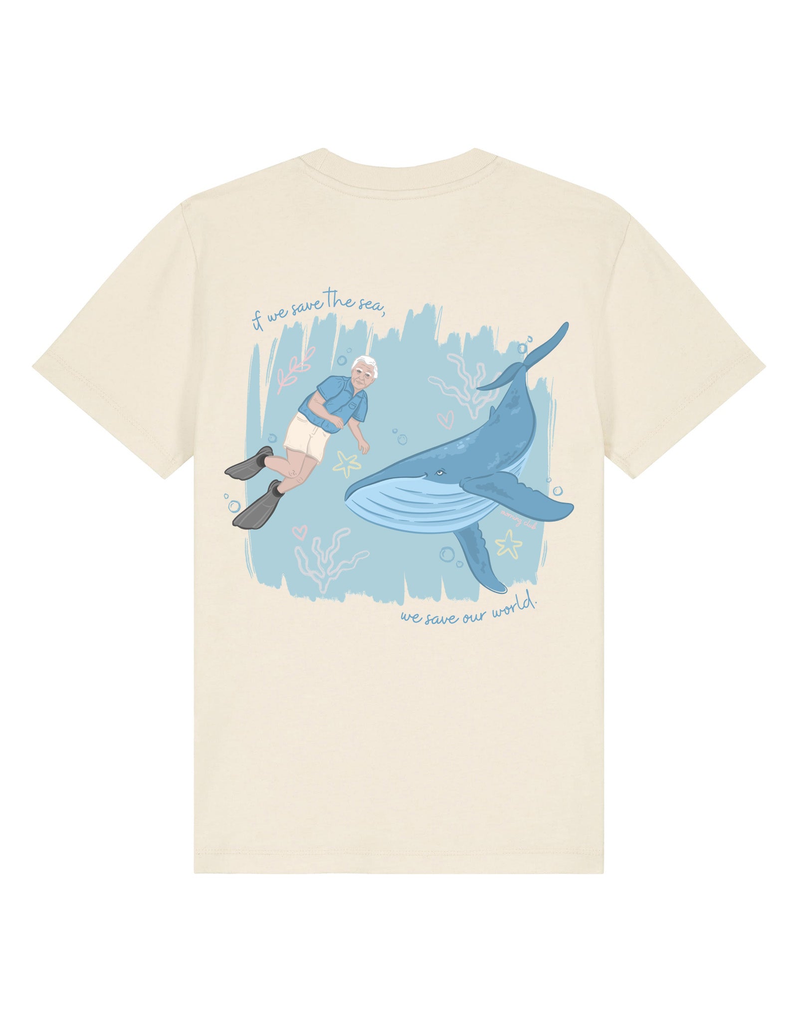 Save The Sea Printed Organic Cotton Childrens T-Shirt