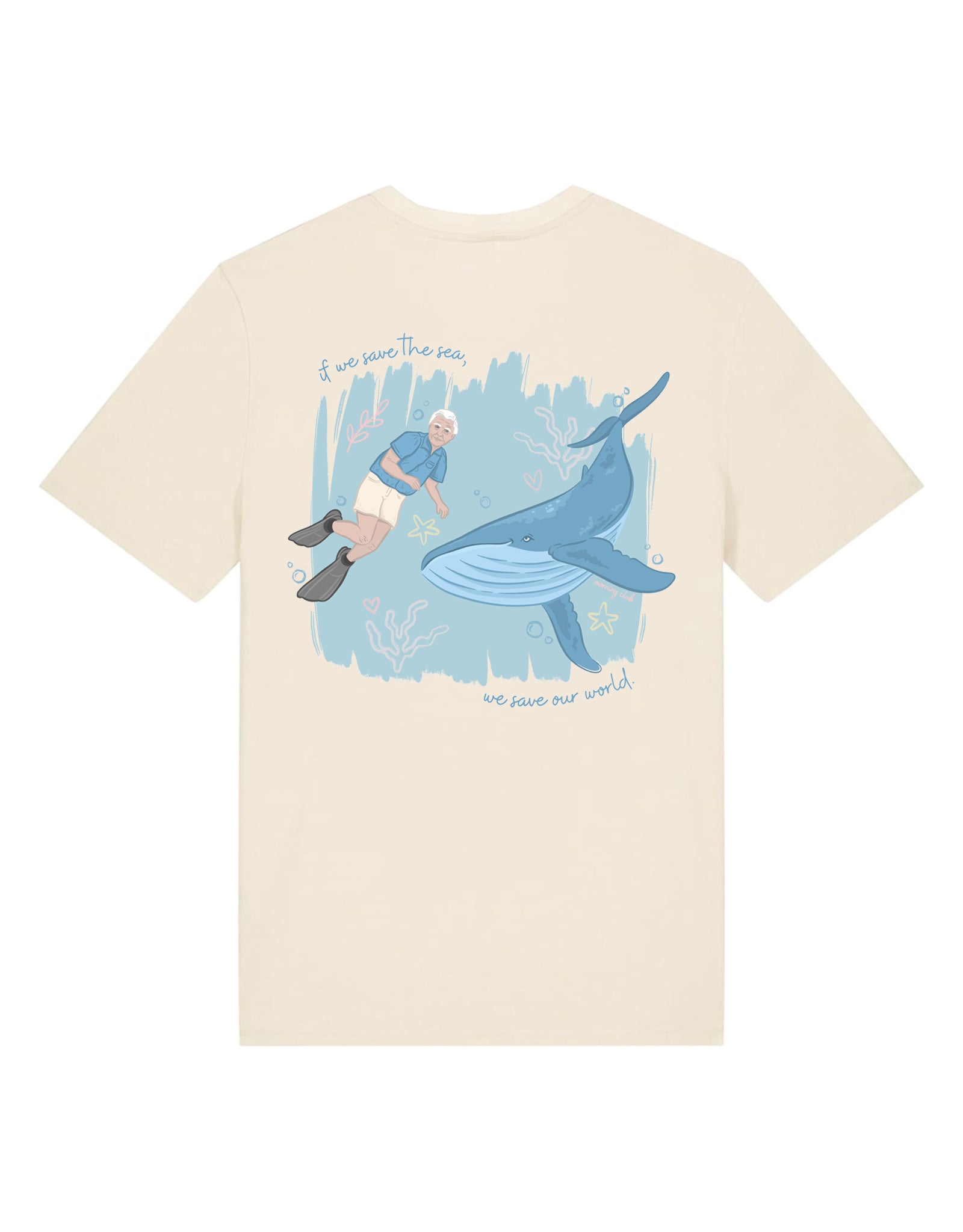 Save The Sea Printed Organic Cotton T-Shirt