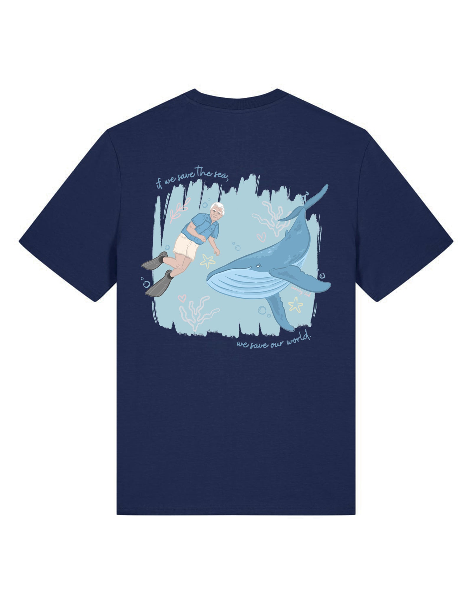 Save The Sea Printed Organic Cotton T-Shirt