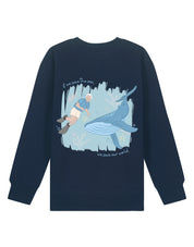 Save The Sea Printed Organic Cotton Childrens Sweatshirt