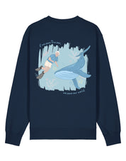 Save The Sea Printed Organic Cotton Sweatshirt