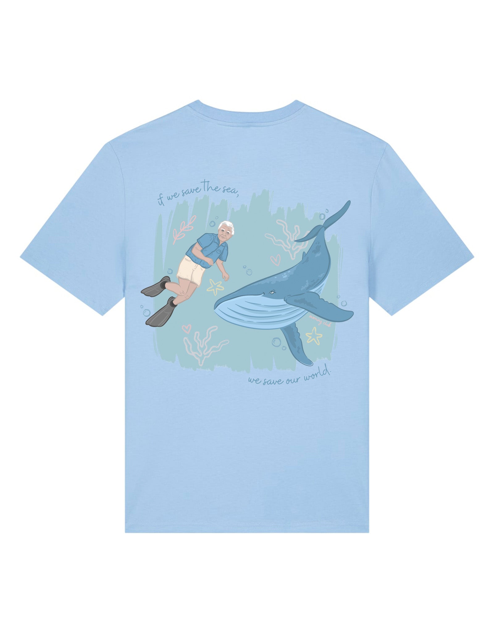 Save The Sea Printed Organic Cotton T-Shirt