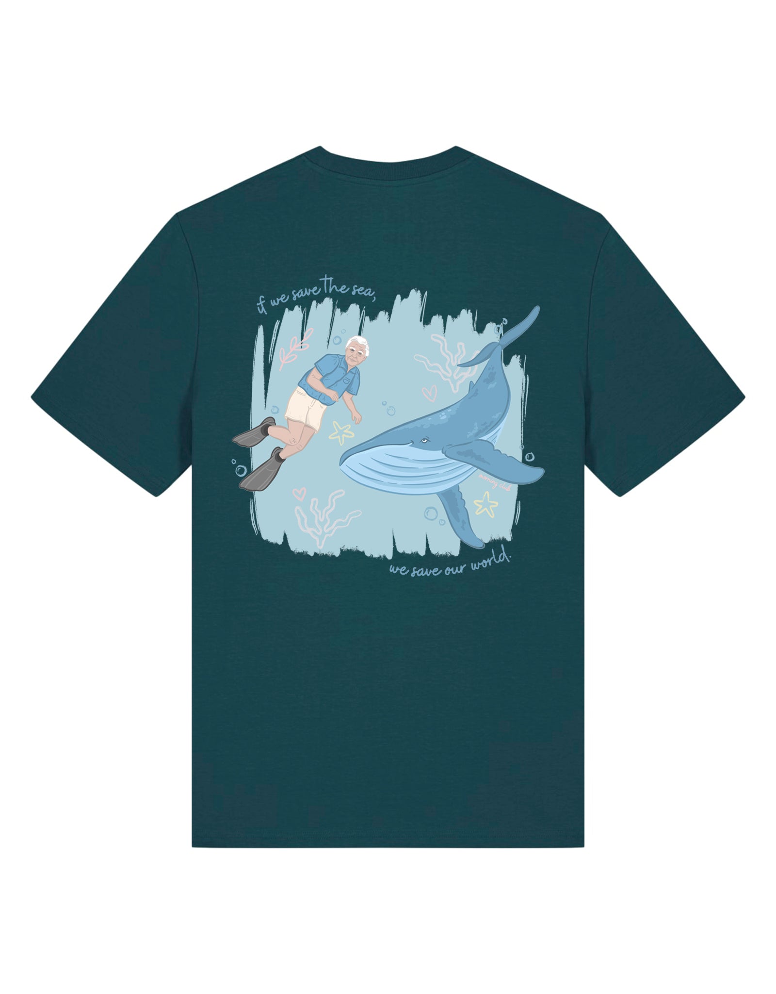 Save The Sea Printed Organic Cotton T-Shirt