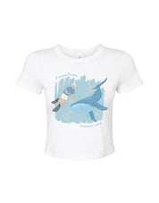 Save The Sea Printed Micro Rib Baby Tee