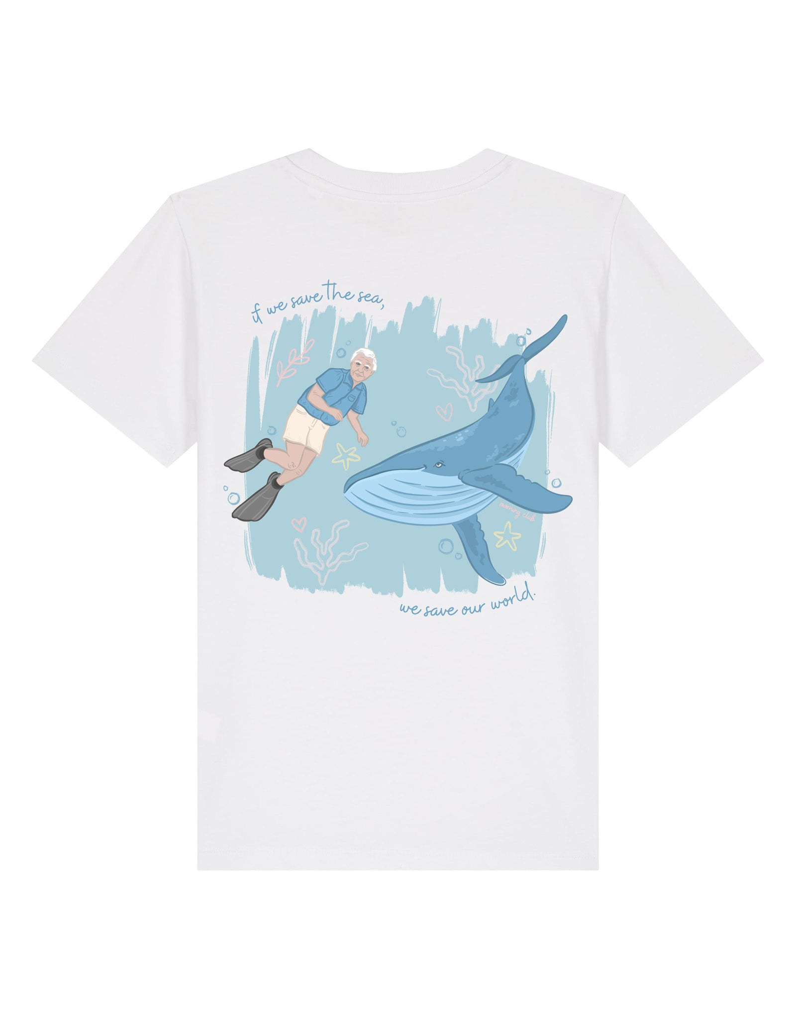 Save The Sea Printed Organic Cotton Childrens T-Shirt