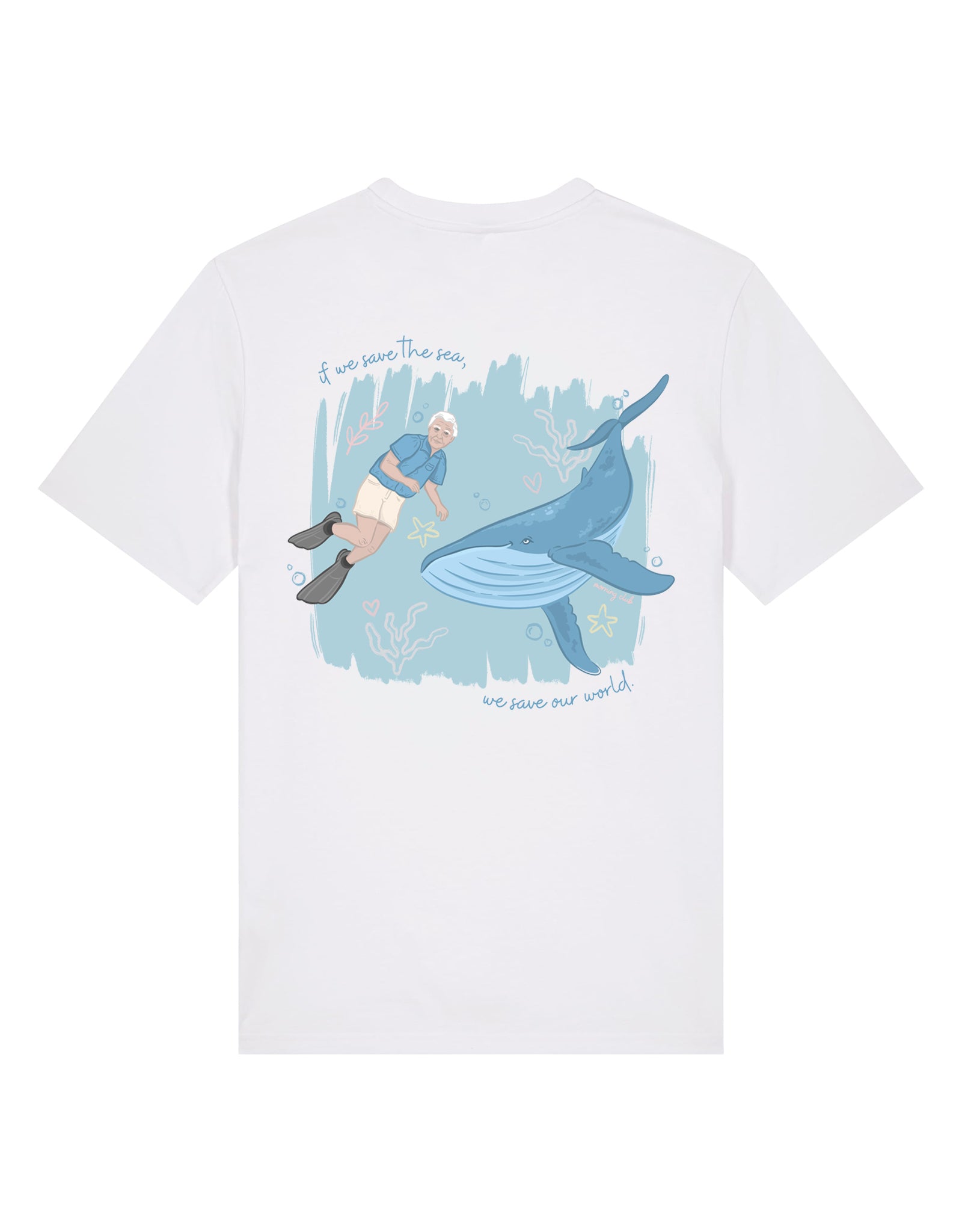 Save The Sea Printed Organic Cotton T-Shirt