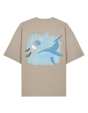 Save The Sea Printed Oversized Organic Cotton Tee