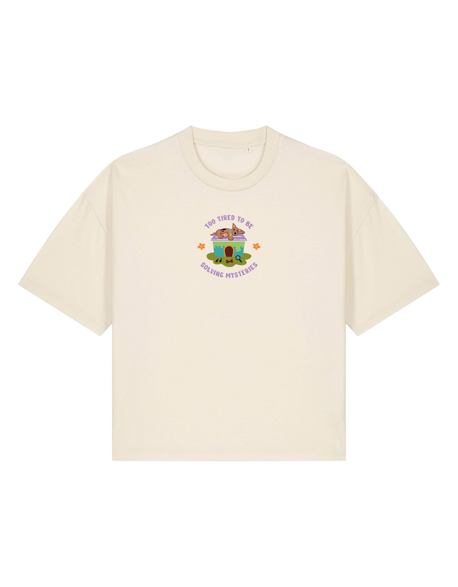 Scooby Embroidered Boxy Organic Cotton Tee
