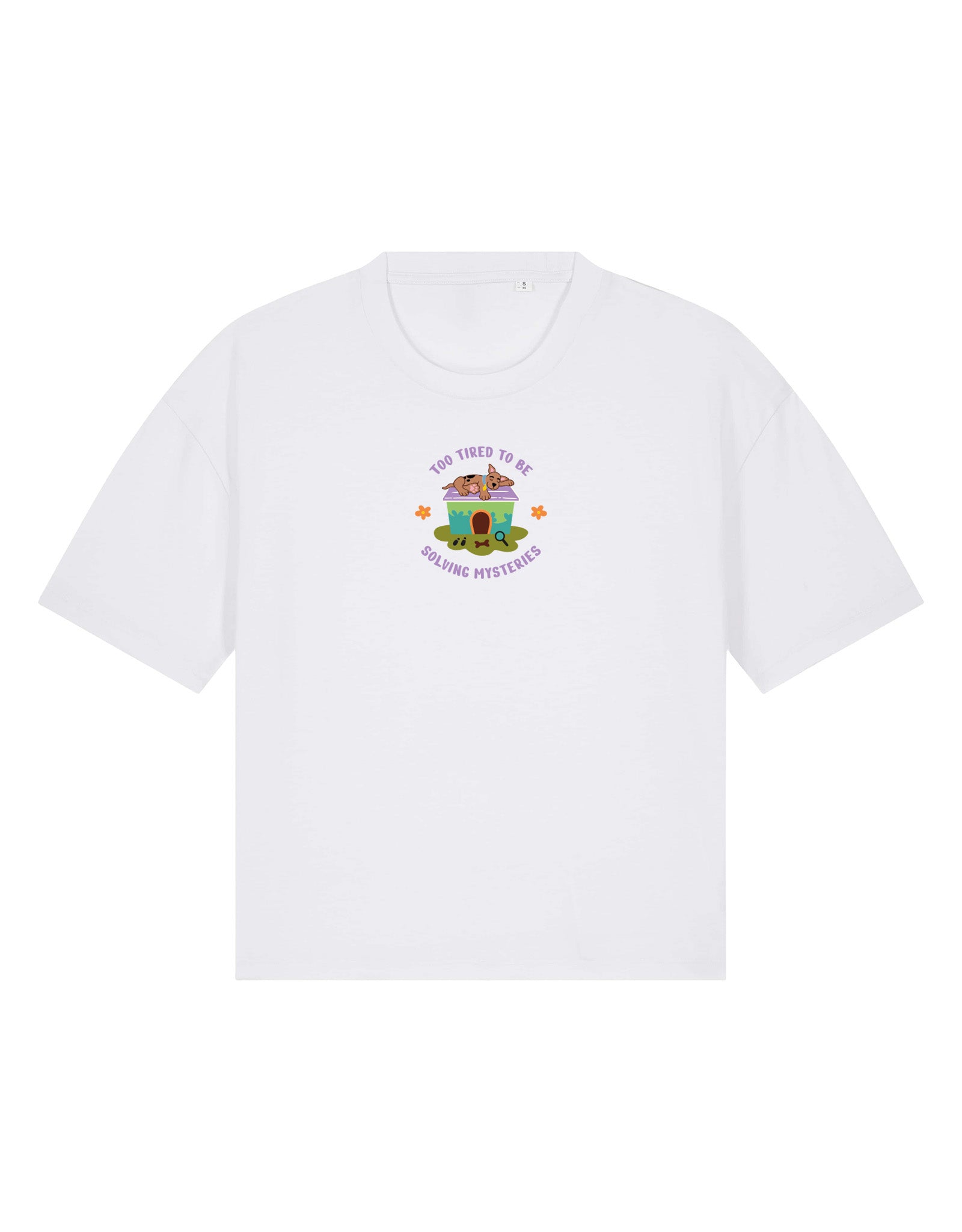 Scooby Embroidered Boxy Organic Cotton Tee