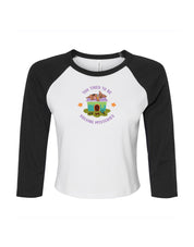 Scooby Embroidered Micro Rib 3/4 Sleeve Tee