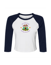 Scooby Embroidered Micro Rib 3/4 Sleeve Tee