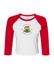 Scooby Embroidered Micro Rib 3/4 Sleeve Tee