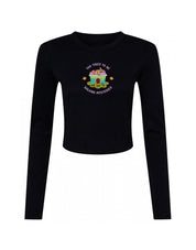 Scooby Embroidered Micro Rib Long Sleeved Tee