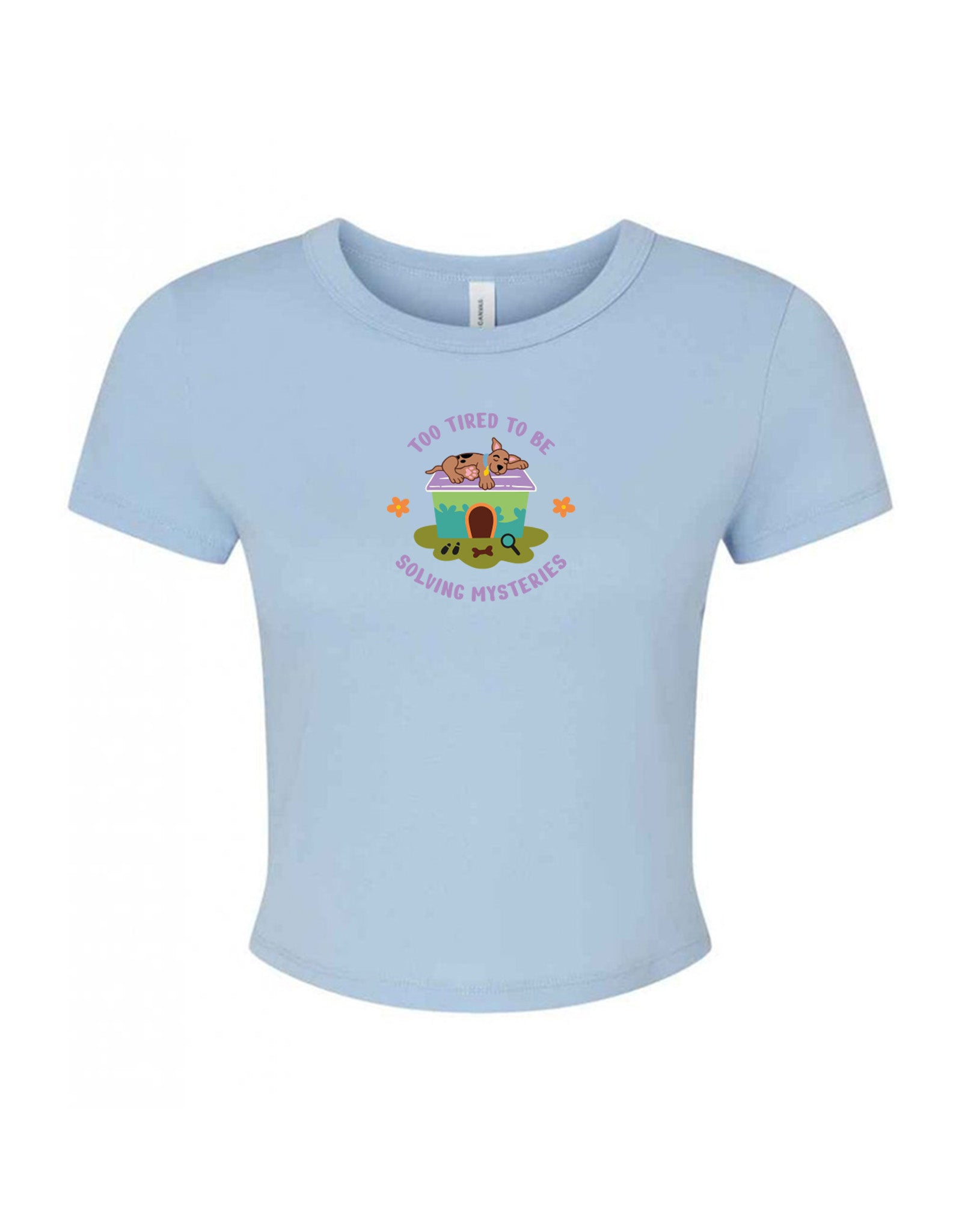 Scooby Embroidered Micro Rib Baby Tee