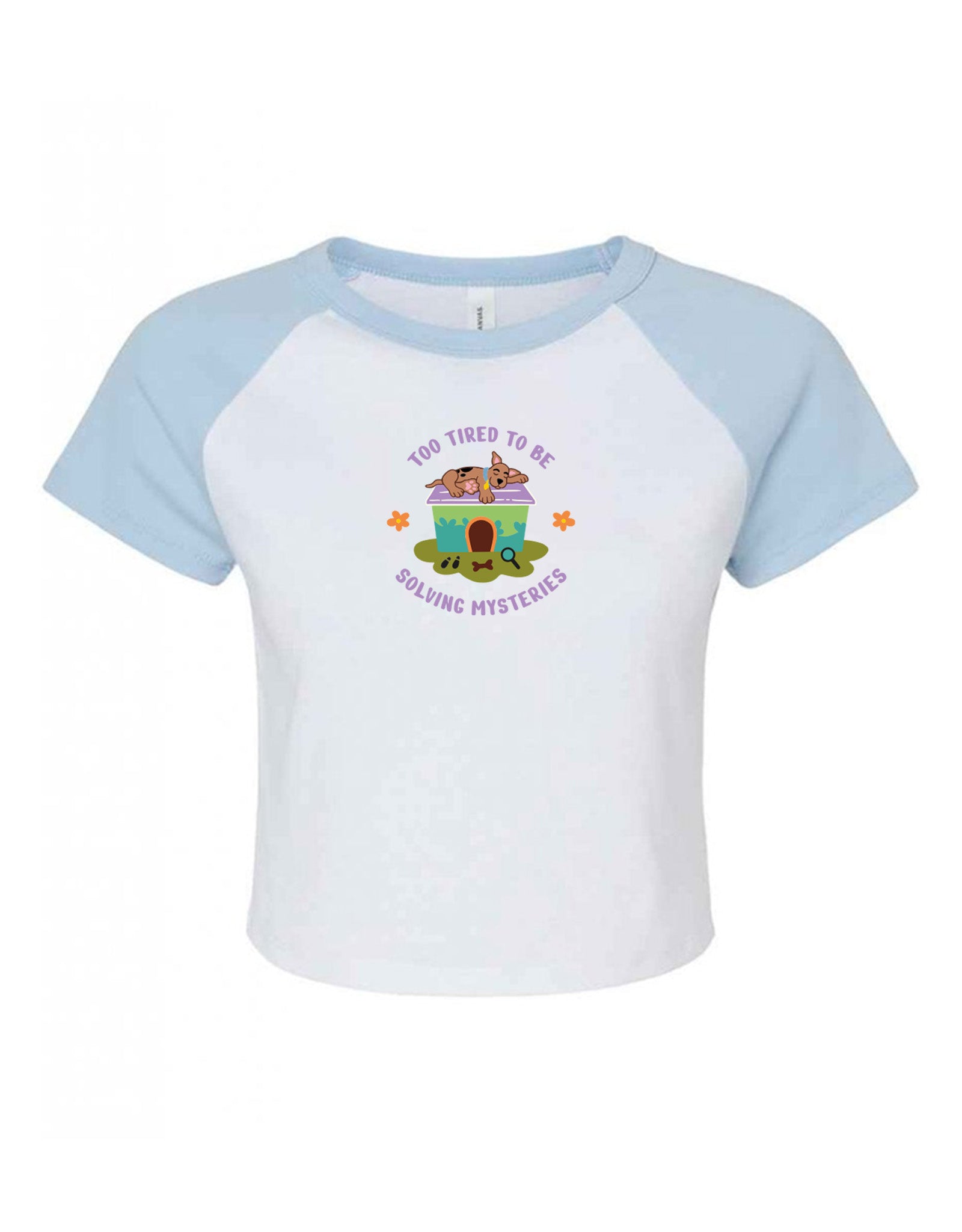Scooby Embroidered Micro Rib Baby Tee