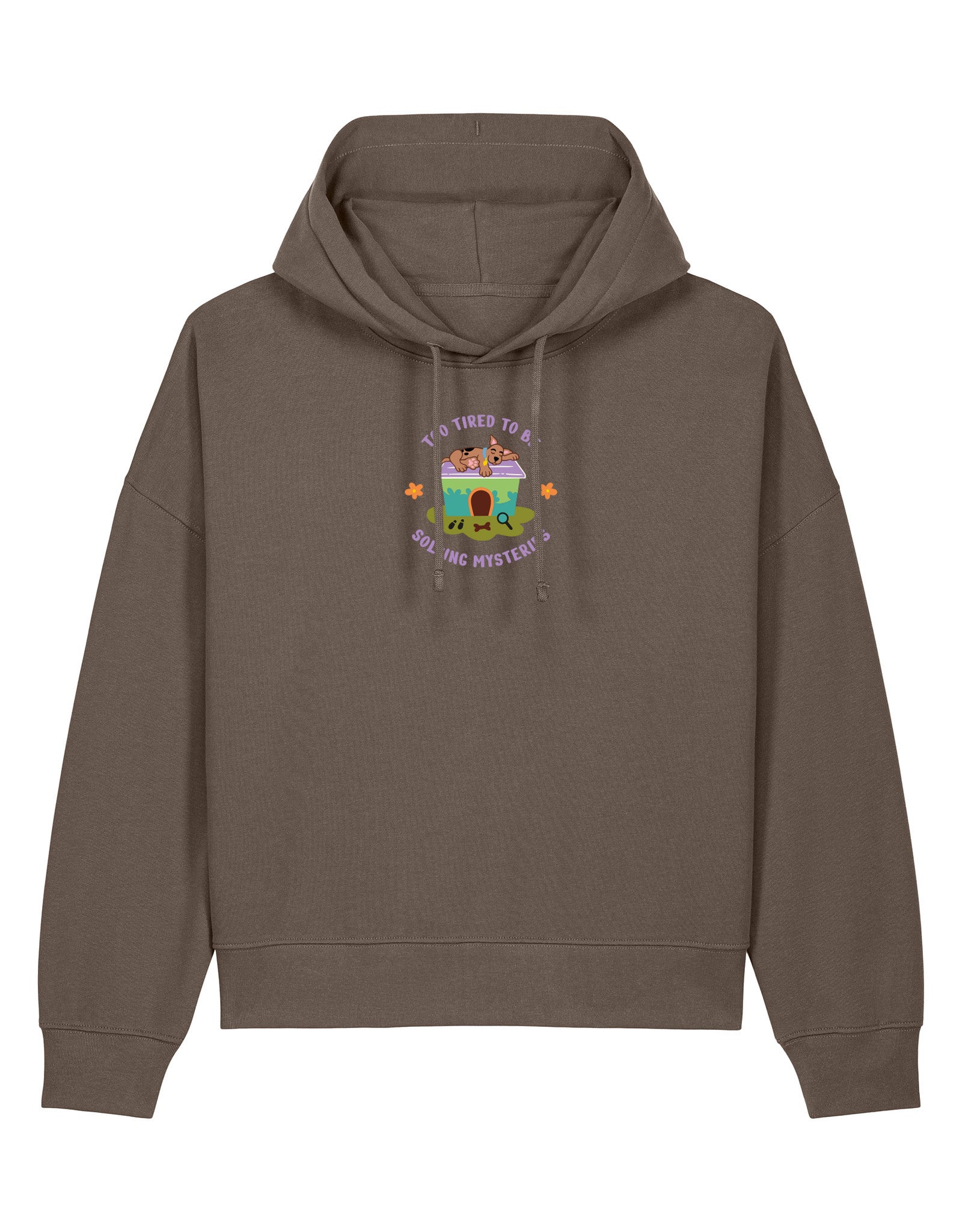 Scooby Embroidered Boxy Organic Cotton Hoodie