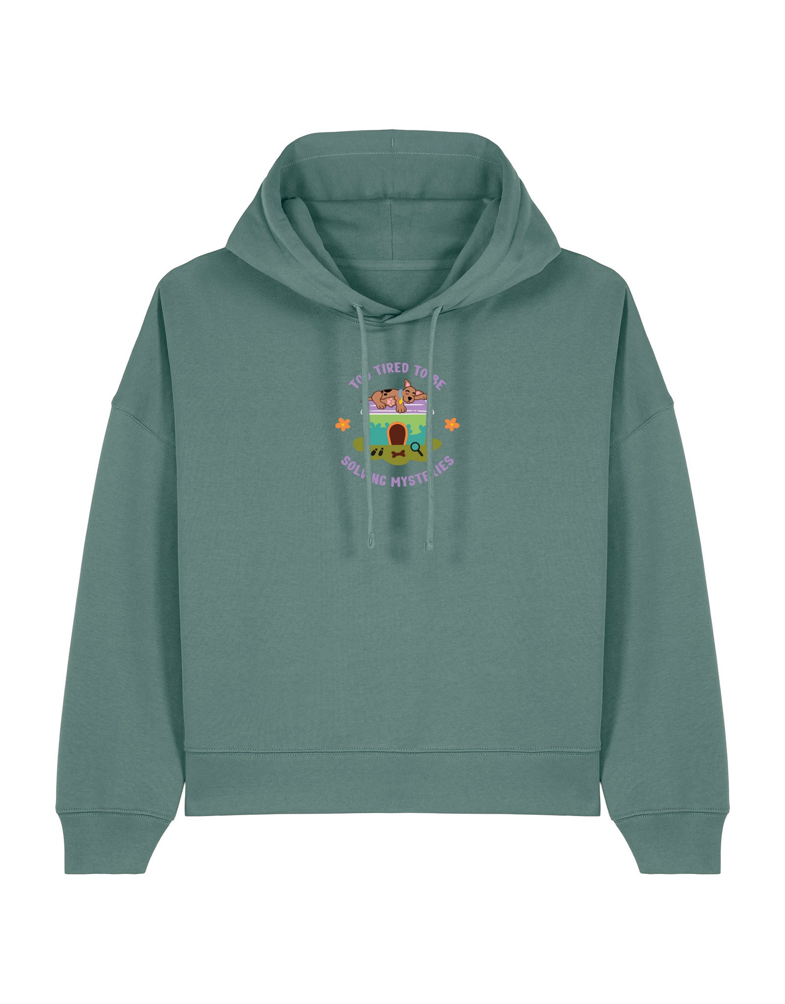 Scooby Embroidered Boxy Organic Cotton Hoodie