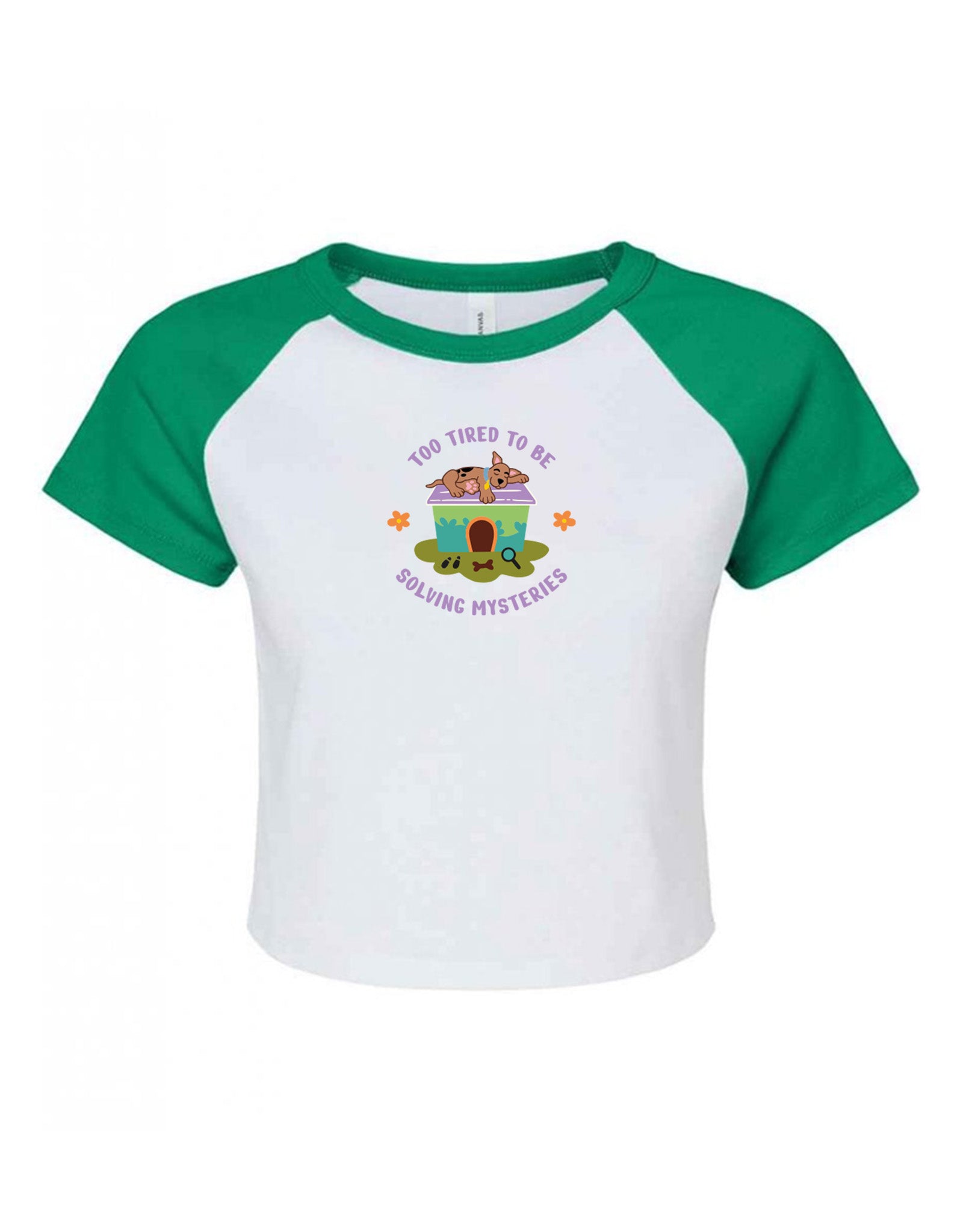 Scooby Embroidered Micro Rib Baby Tee