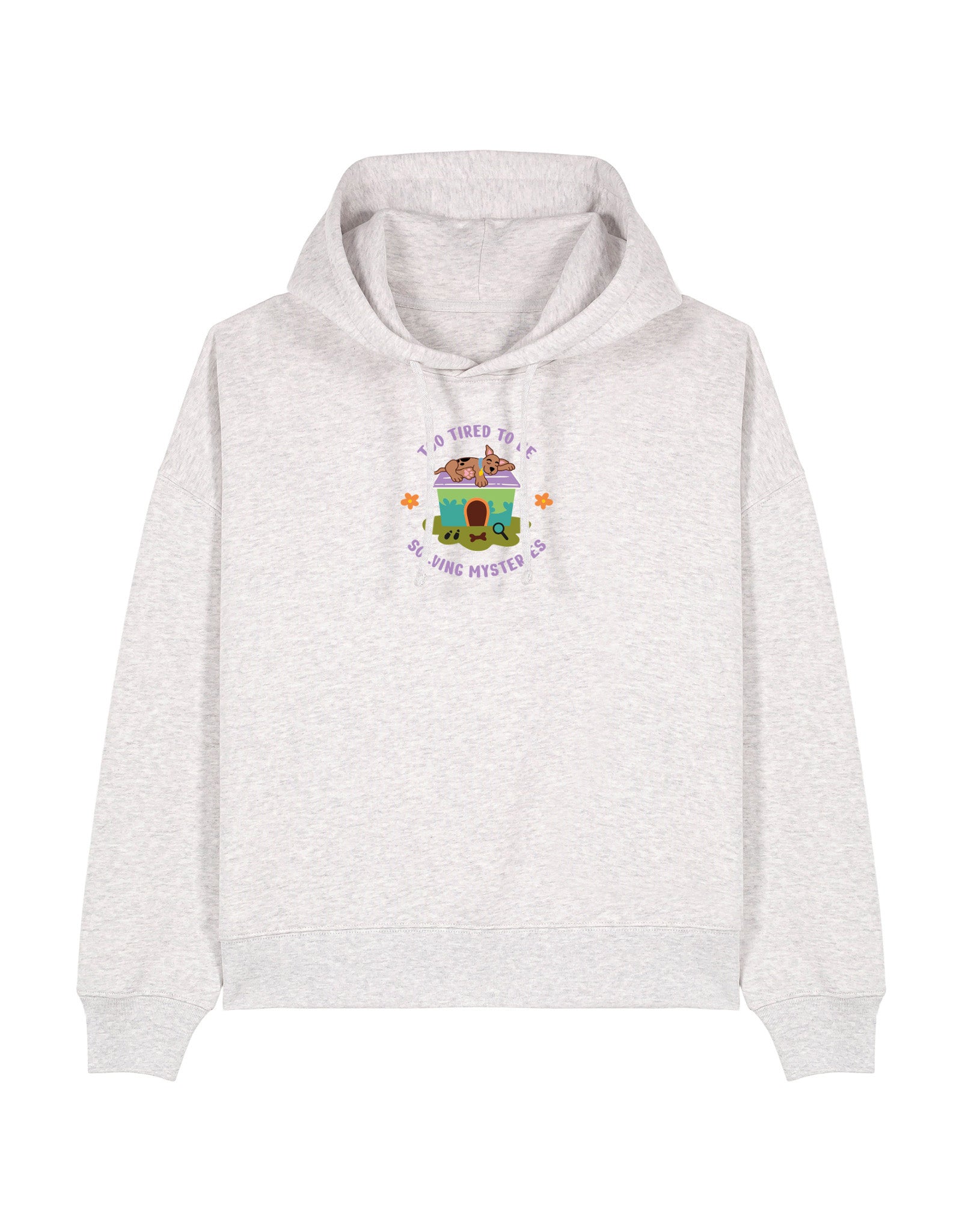 Scooby Embroidered Boxy Organic Cotton Hoodie
