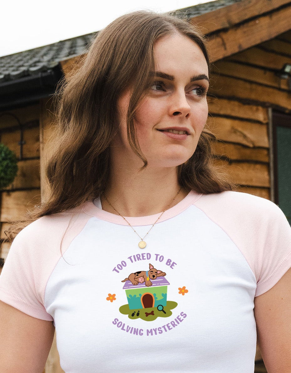 Scooby Embroidered Micro Rib Baby Tee