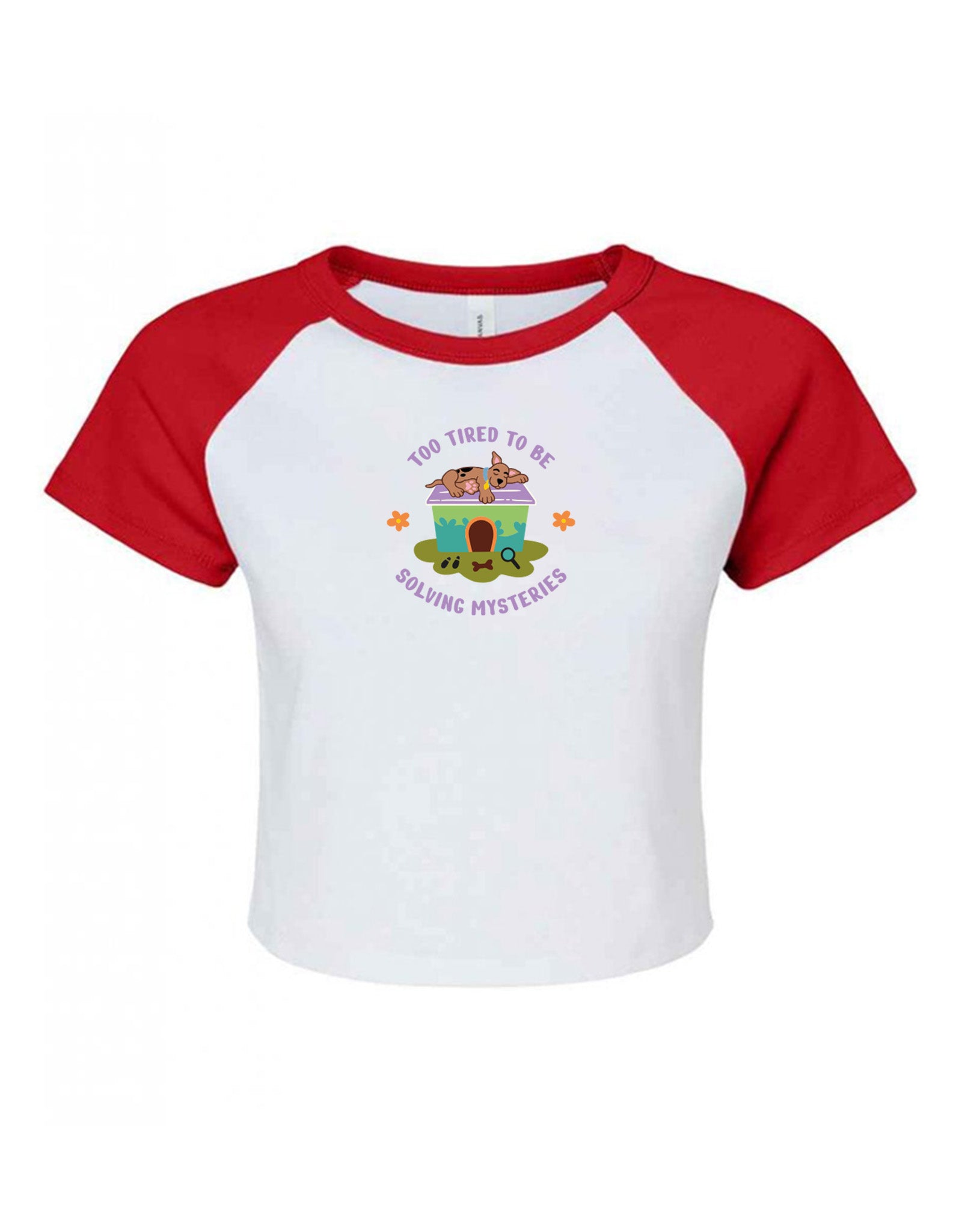 Scooby Embroidered Micro Rib Baby Tee