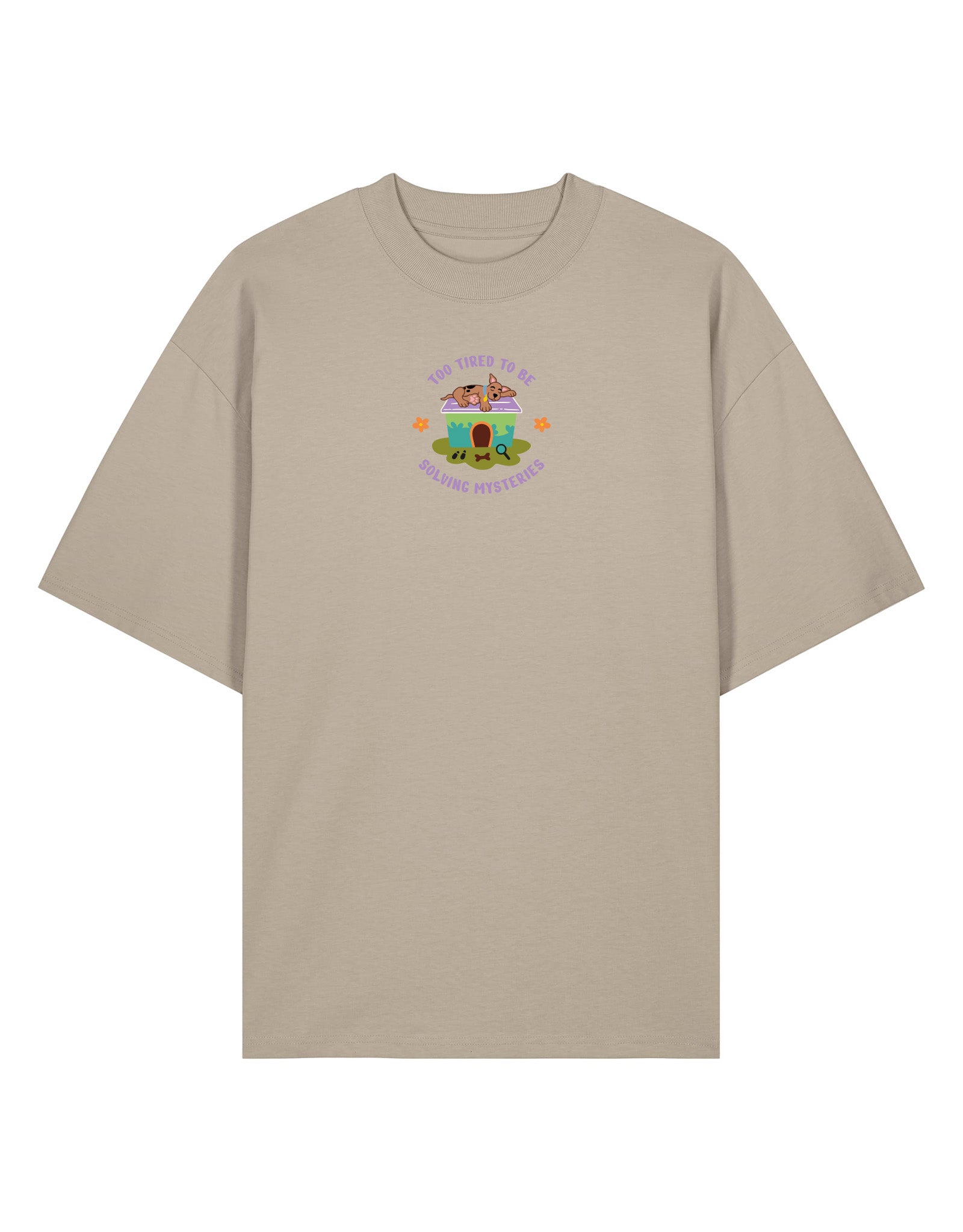 Scooby Embroidered Oversized Organic Cotton Tee