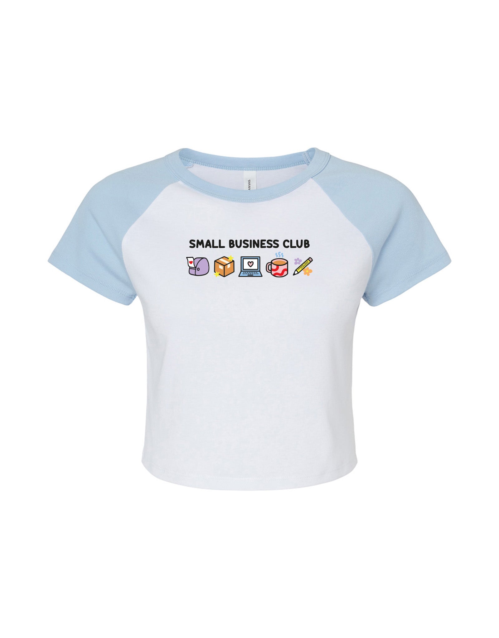 Small Business Club Embroidered Micro Rib Baby Tee