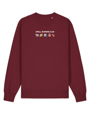 Small Business Club Embroidered Organic Cotton Sweatshirt