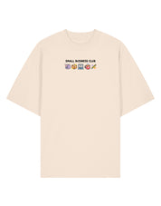 Small Business Club Embroidered Oversized Organic Cotton Tee