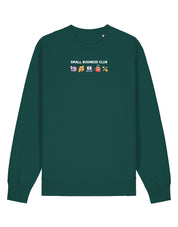Small Business Club Embroidered Organic Cotton Sweatshirt