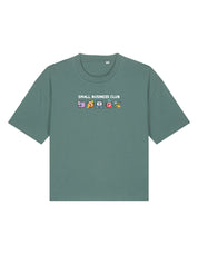 Small Business Club Embroidered Boxy Organic Cotton Tee