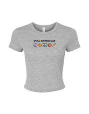 Small Business Club Embroidered Micro Rib Baby Tee