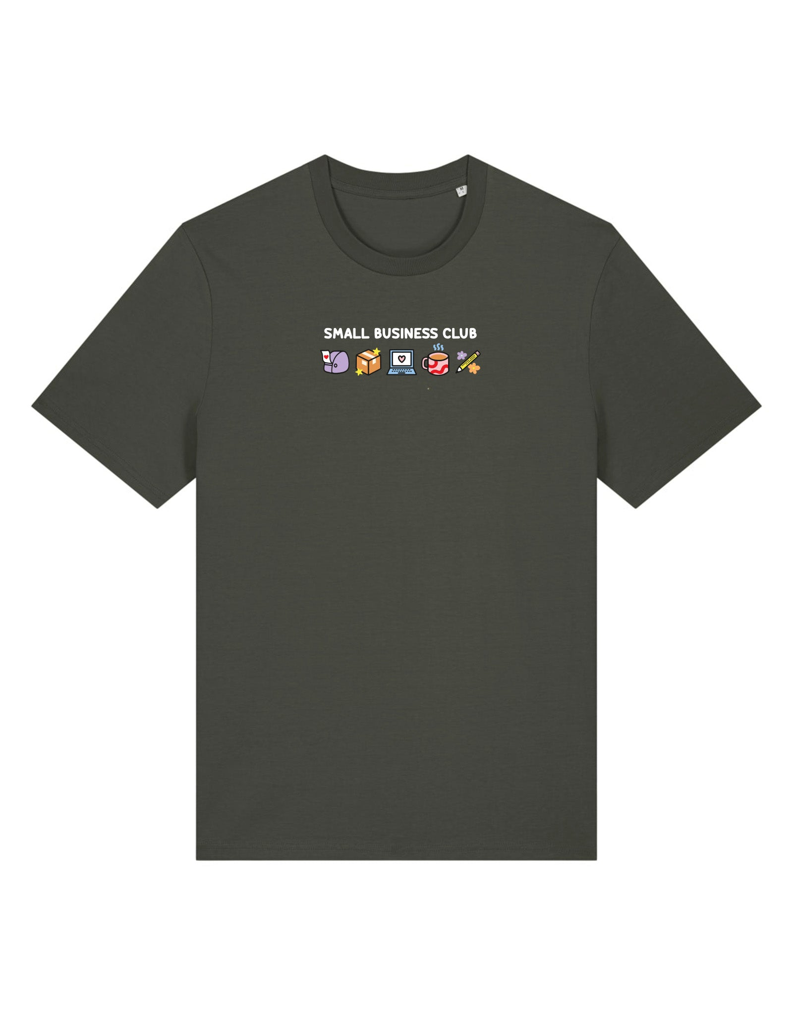 Small Business Club Embroidered Organic Cotton T-Shirt