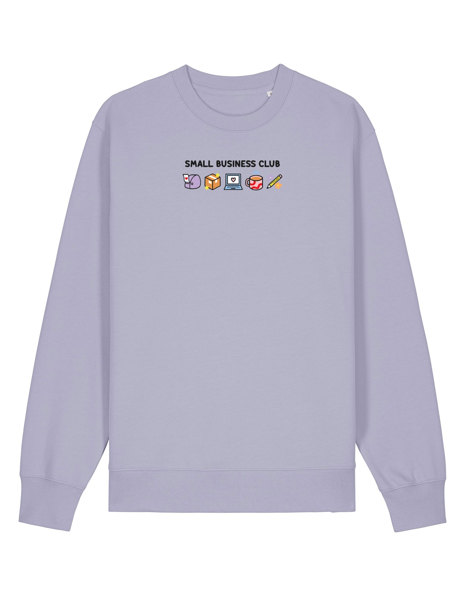 Small Business Club Embroidered Organic Cotton Sweatshirt