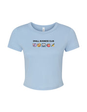 Small Business Club Embroidered Micro Rib Baby Tee