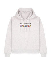 Small Business Club Embroidered Boxy Organic Cotton Hoodie