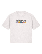 Small Business Club Embroidered Boxy Organic Cotton Tee