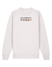 Small Business Club Embroidered Organic Cotton Sweatshirt