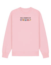 Small Business Club Embroidered Organic Cotton Sweatshirt