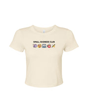 Small Business Club Embroidered Micro Rib Baby Tee