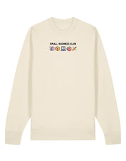 Small Business Club Embroidered Organic Cotton Sweatshirt