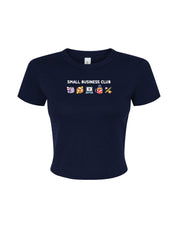 Small Business Club Embroidered Micro Rib Baby Tee