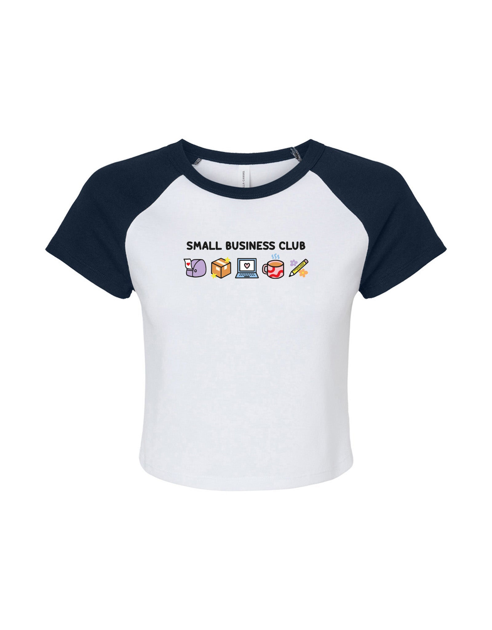 Small Business Club Embroidered Micro Rib Baby Tee